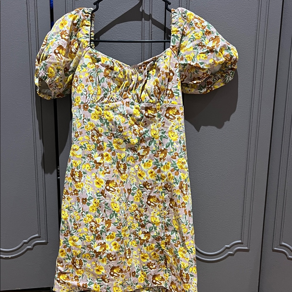 Floral Puff Sleeve Dress